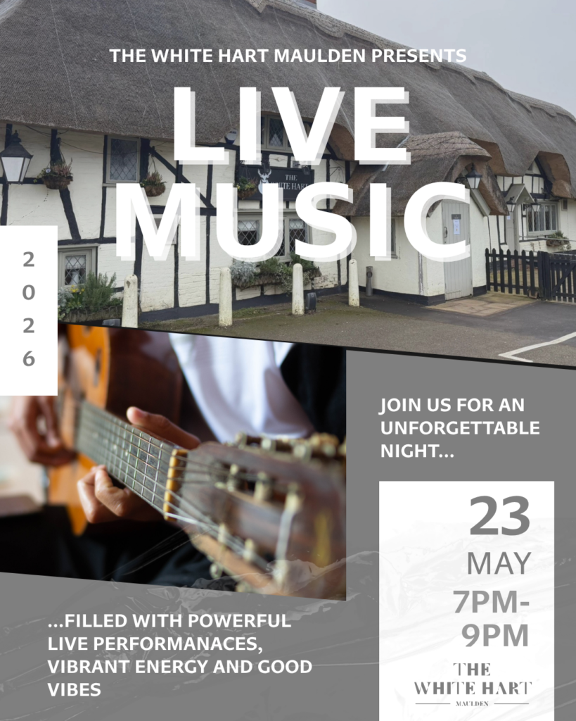 Live Music at The White Hart 1 | The White Hart Country Pub & Restaurant Maulden, Bedfordshire live Music 2 | The White Hart Country Pub & Restaurant Maulden, Bedfordshire